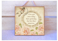 Cupid & Roses Custom Made Personalised Sign from www.honeymellow.com