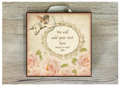 Cupid & Roses Custom Made Personalised Sign from www.honeymellow.com