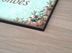 Rustic Roses Shabby Chic Custom-Made Wood Vintage Sign at Honeymellow