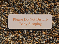Orange Coloured Custom Made Blank Personalised Plaque at Honeymellow
