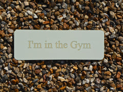 Cream Coloured Custom Made Blank Personalised Plaque at Honeymellow