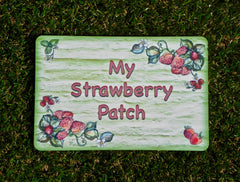 My Strawberry Patch Plus Personalisation, Custom-Made Metal Sign from www.honeymellow.com