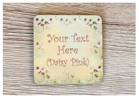 Add Your Own Text to Daisy Square Shabby Chic Blank Signs