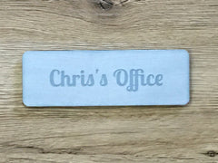 Add Your Own Text Blank Rustic Wood Effect Coloured Metal Signs: Various Sizes
