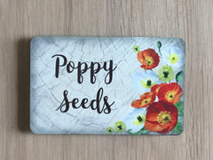 Custom-made Poppy Blank Sign in Wood or Metal with Your Wording