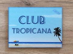 Blue Beach Signs: Add Your Own Text to our Wood or Metal Plaque