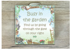 Custom-Made Garden Themed Sign in Wood or Metal