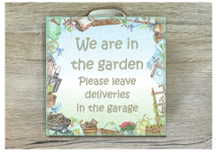 Custom-Made Garden Themed Sign in Wood or Metal