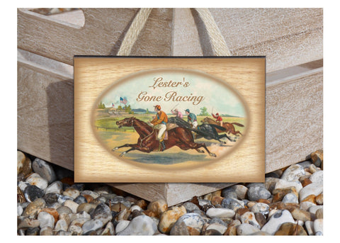 Gone Racing Sign