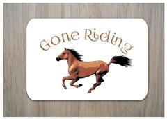 Gone Riding Bespoke Silver or Gold Sign: A Honeymellow Custom-Made ...