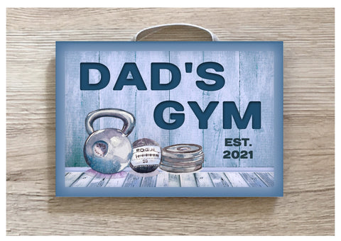 The Gym Room Personalised Rustic Fitness Studio Metal or Wood Sign