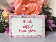Add your own text to our blush rose metal or wood sign.  Handmade at www.honeymellow.com