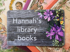 Custom made personalised wood effect metal sign at www.honeymellow.com