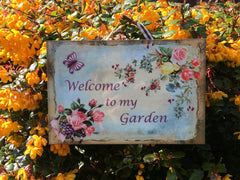 I'm in the Garden Butterfly Rustic Sign  + Add Your Own Text from www.honeymellow.com