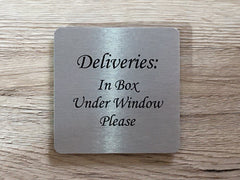 Silver Signs: Add Your Own Text Blank Metal Plaques - Small and Large Sign Sizes