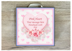 Love Heart Bespoke Personalised Sign: Add Your Own Text