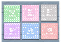 Signs of Love: Add Your Own Text to Love Heart Wood or Metal Personalised Sign at www.honeymellow.com