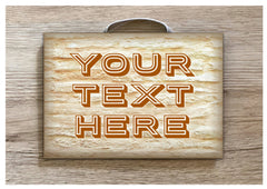Personalised Man Cave or Add Your Own Text Signs in Wood or Metal