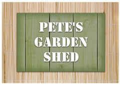 Man Cave, Shed, Summerhouse, Greenhouse Wood or Metal Personalised Sign at Honeymellow
