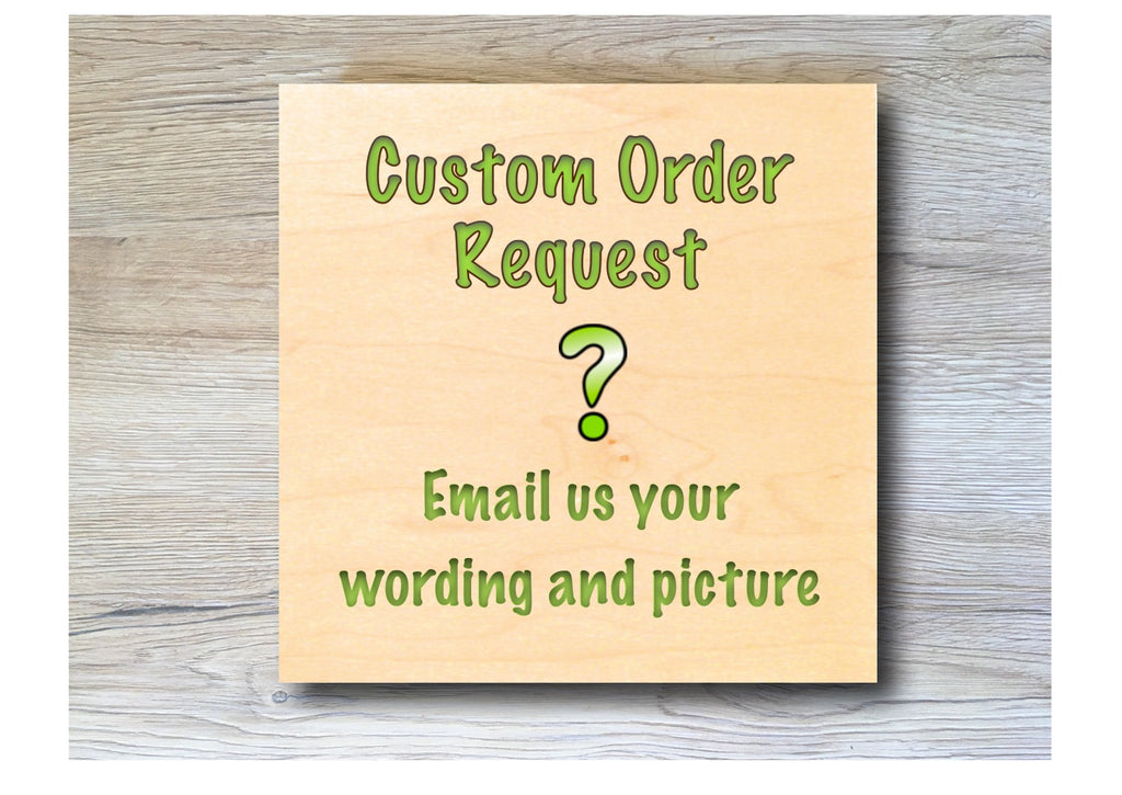 MAPLE WOOD Made Especially for You Square Sign: Bespoke Personalised Wall Plaque