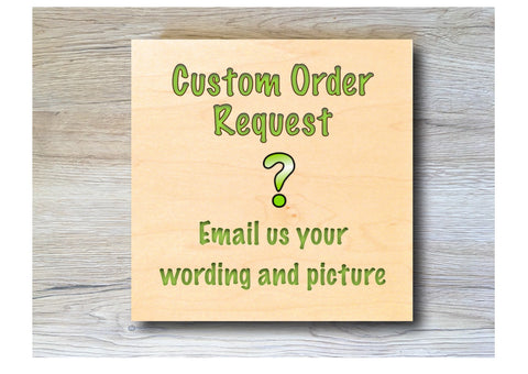 MAPLE WOOD Made Especially for You Square Sign: Bespoke Personalised Wall Plaque