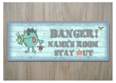 Children's Monster Bedroom Door Sign from Honeymellow