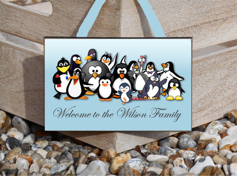 Welcome to Our Family: P-P-P-Penguin Sign