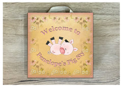 Welcome to the Pig Sty Sign Personalised in Wood or Metal