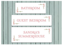 Rosebud Metal Room Signs: Buy Online at Honeymellow