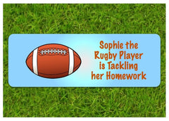Personalised Rugby Bedroom Door Sign
