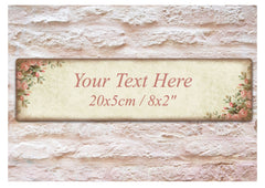 Rustic Roses Shabby Chic Custom- Made Wooden Vintage Door Sign at Honeymellow