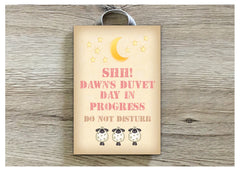 Shh Sleeping! Do Not Disturb Rustic Sheep Sign
