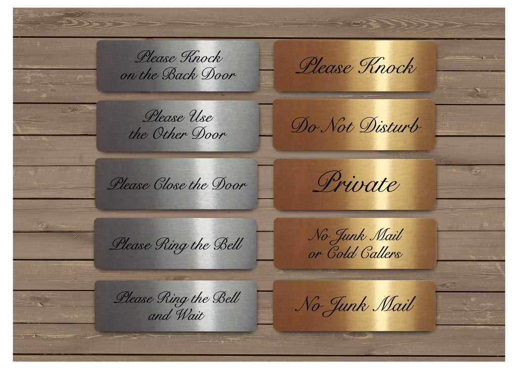 Brushed Elegant Silver & Gold Vital Signs for Home or Office at Honeymellow