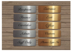 Brushed Elegant Silver & Gold Vital Signs for Home or Office at Honeymellow
