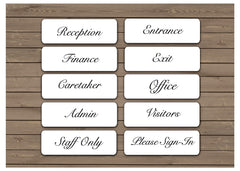 Brushed Elegant Silver, White & Gold Vital Signs for Home or Office at Honeymellow