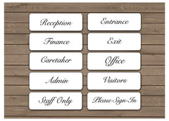 Brushed Elegant Silver, White & Gold Vital Signs for Home or Office at Honeymellow