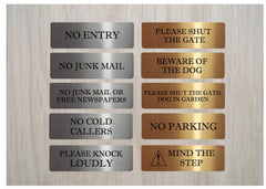 Brushed Silver & Gold Vital Signs for Home or Office at Honeymellow