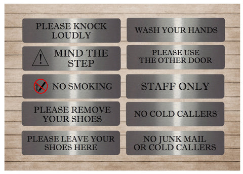 VITAL SIGNS in GOLD, SILVER or WHITE for the Home or Office 20X5cm