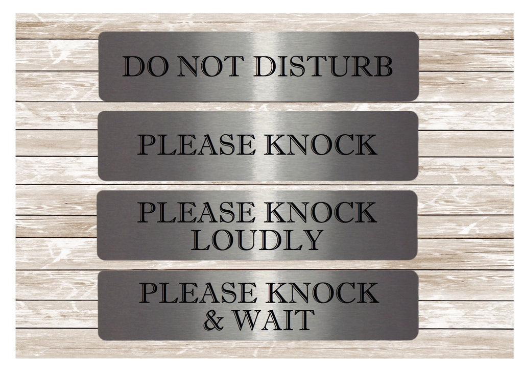 Large Please Knock & Do Not Disturb Signs from Honeymellow