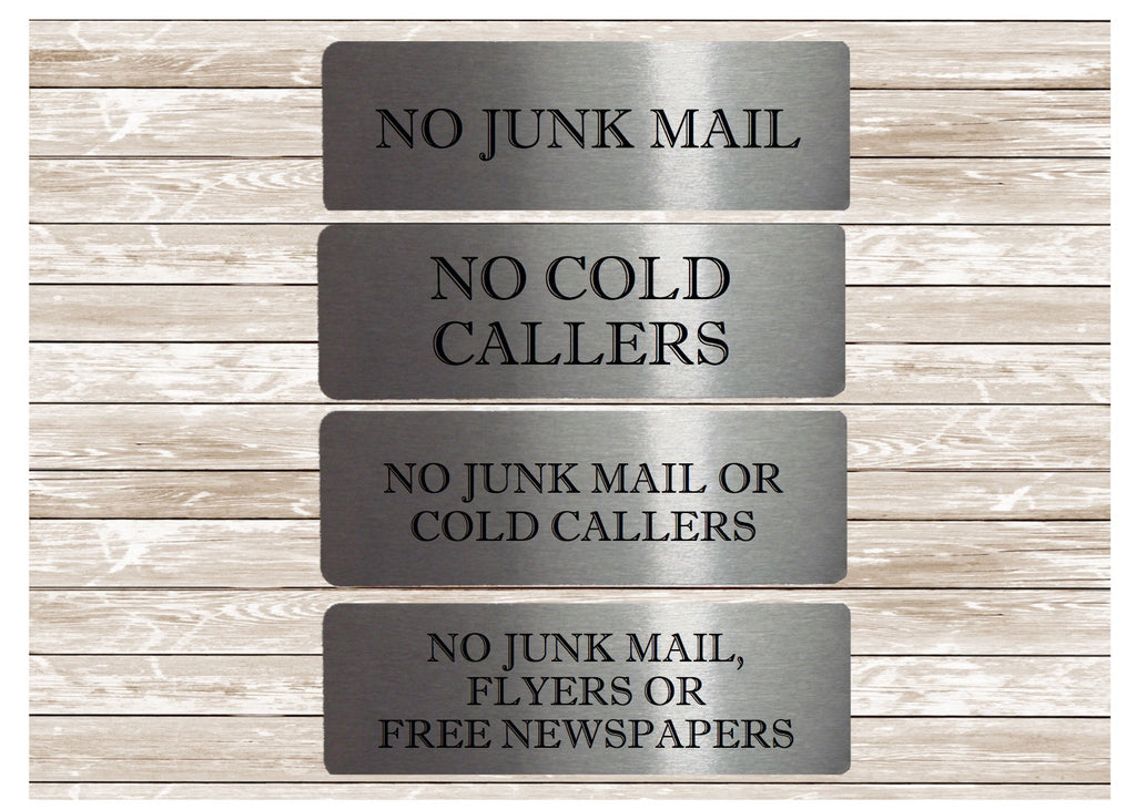 No Junk Mail or Cold Callers Vital Signs from Honeymellow