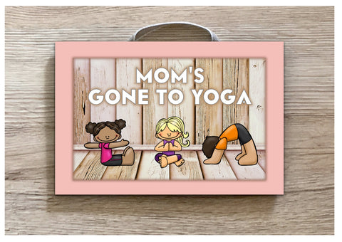 Yoga Rustic Wood or Metal Sign: Personalised Plaque