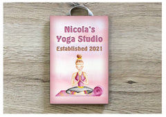 Gone to Yoga Meditation Wood or Metal Shabby Chic Sign: Personalised or Own Text Option