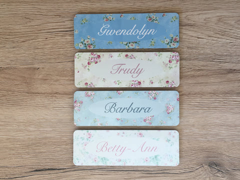 Add Your Own Text to Floral Cottage Chic Blank Signs