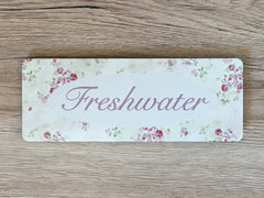 Floral Cottage Chic Add Your Own Text Personalised Sign at Honeymellow