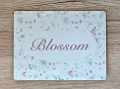 Floral Cottage Chic Add Your Own Text Personalised Sign at Honeymellow