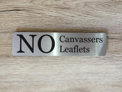 Add Your Own Text Blank Metal Signs in Silver, Gold & White: Small and Large Sizes