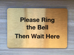 Brushed gold blank signs to personalise.  Add your text to metal plaques at www.honeymellow.com