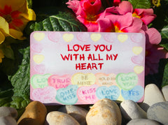 Add your text to blank love heart metal or wood signs: handmade at www.honeymellow.com