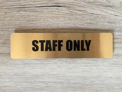 BOLD GOLD OR SILVER VITAL SIGNS for the Home or Office 20X5cm