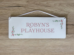 ROSEBUD Room Signs OR Add Your Own Text